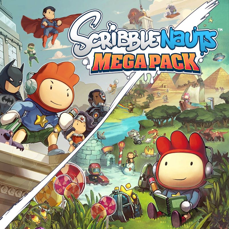 Scribblenauts Mega Pack box art for Playstation 4